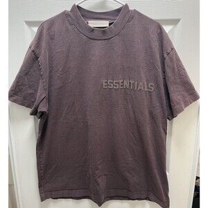 Fear Of God Essentials T Shirt Tag L Purple Brown